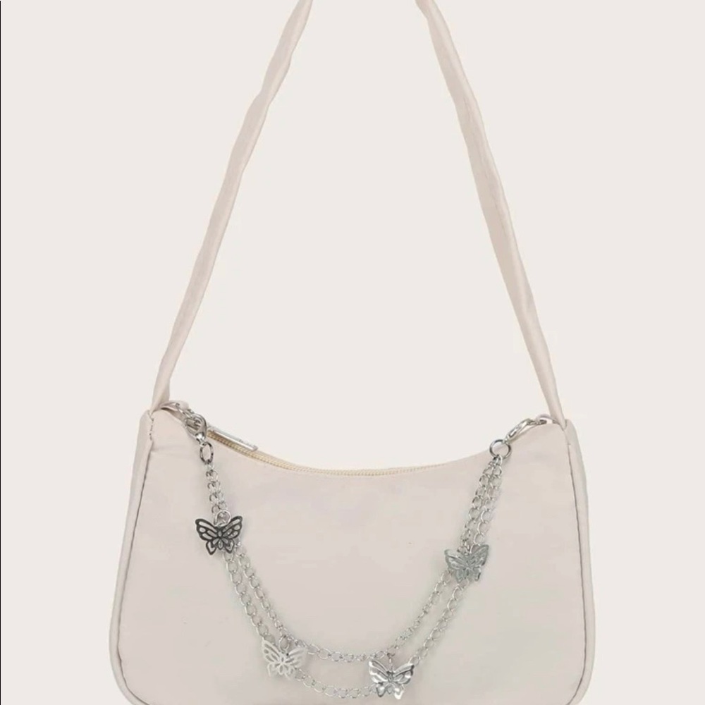 Mini chain decor minimalist shoulder bag💕